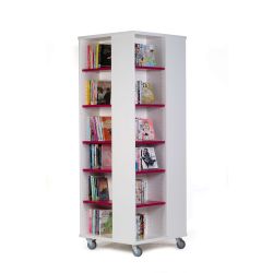 Tour à livres mobile Everna™ 1700 mm (H)