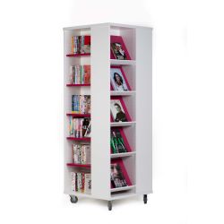 Tour à livres mobile tablettes mixtes Everna™ 1700mm (H)