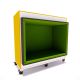 Grotte duo Everna™ mobile H1500 mm - jaune curry / assise vert kiwi