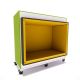 Grotte duo Everna™ mobile H1500 mm - vert kiwi / assise jaune ochre