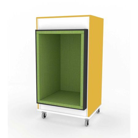 Grotte solo Everna™ mobile H1500 mm - jaune curry / assise vert kiwi