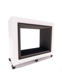 Everna™ Motion Duo Window H1500mm - Platinum White / Slate Grey Cushions