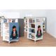 Bibliothèques mobiles Everna™ adolescent tablette H1500 et H1200 mm