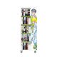 Everna™ Mobile Graphic Novels Tower H1700mm - Kiwi Green Shelves