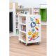 Bibliothèque mobile Everna™ émojis H1200 mm - blanc kaolin