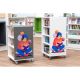 Bibliothèques mobiles Everna™ skateur H1500 et H1200 mm