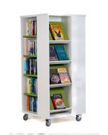 Tour à livres mobile tablettes mixtes Everna™ 1400 mm (H)