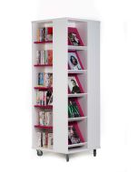 Tour à livres mobile tablettes mixtes Everna™ 1700mm (H)