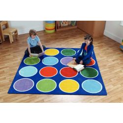 Tapis arc-en-ciel - 16 cercles