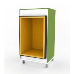 Grotte solo Everna™ mobile H1500 mm - vert kiwi / assise jaune ocre