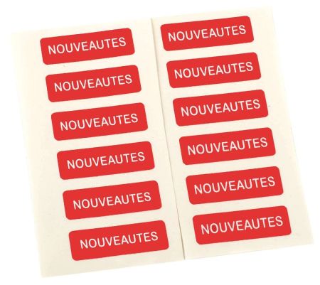 Etiquettes Nouveautés 16 x 50 mm